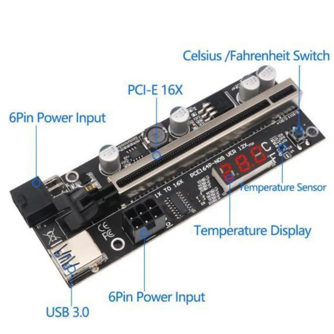 ✨ 4 sets PCIE riser 1X -16X | ✨4セット PCIEライザー 1X～16X