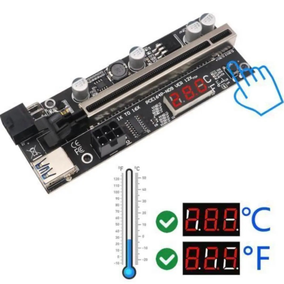 ✨ 4 sets PCIE riser 1X -16X | ✨4セット PCIEライザー 1X～16X