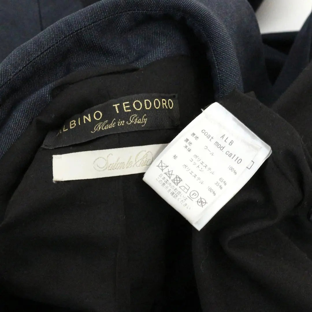 Albino Teodoro 18SS Salon Lucic Special Order Wool Denim Belted Coat