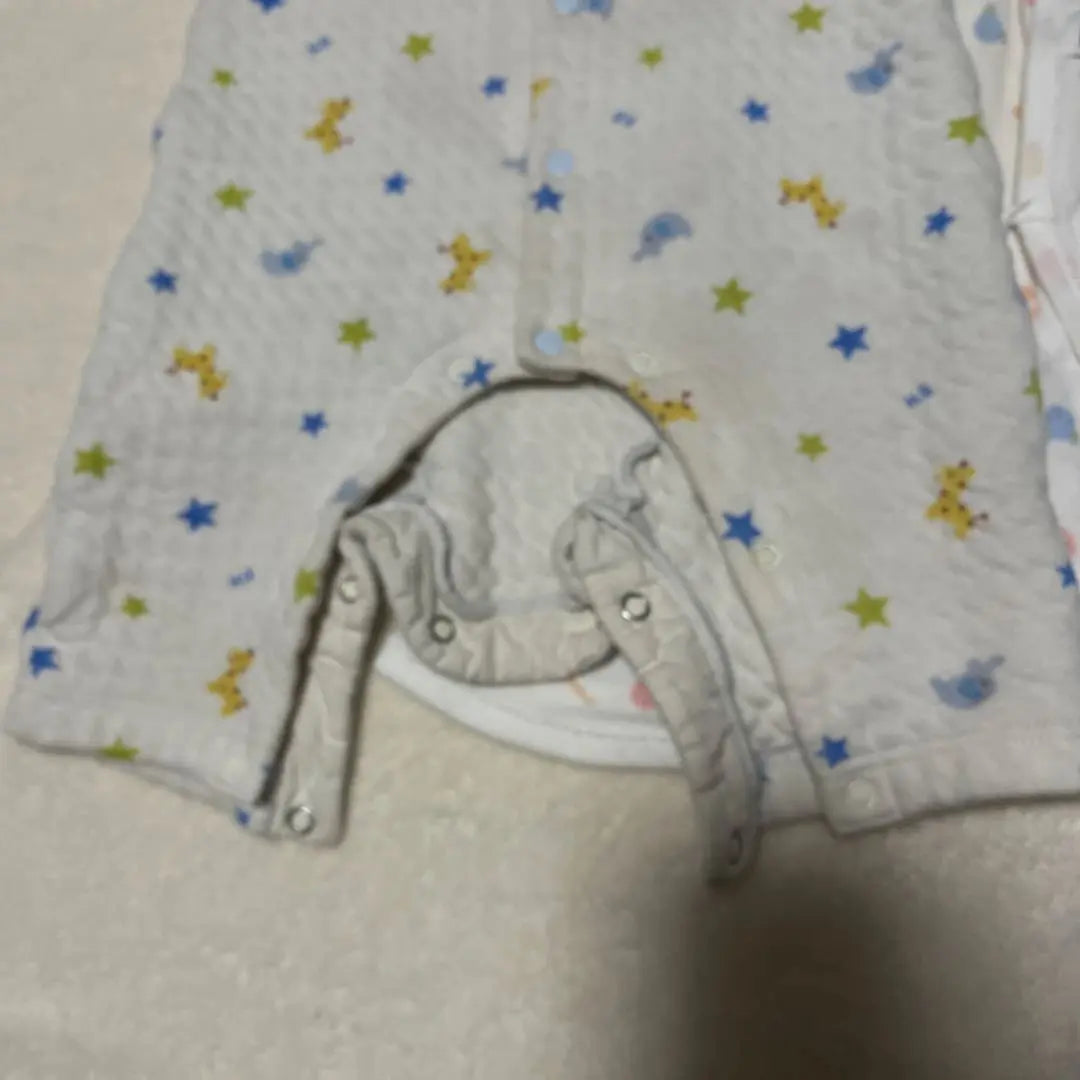 [Miki House] Romper & Coverall Underwear 60cm | 【ミキハウス】ロンパース&カバーオール肌着60cm