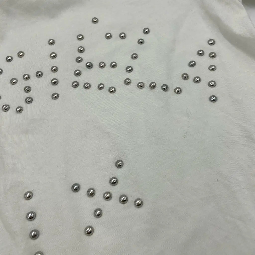 MM6 T -shirt cut -and -saw studs White size S