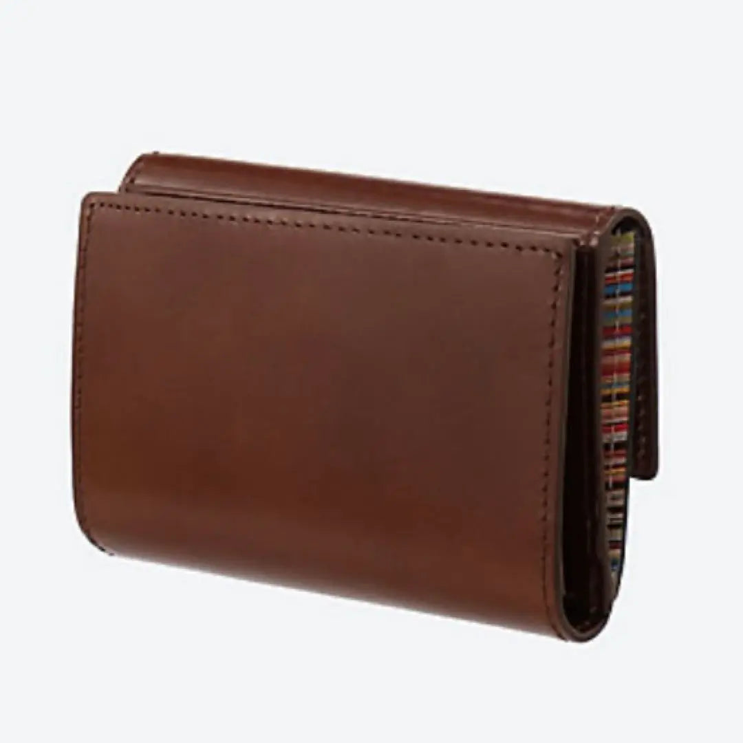 Estuche para llaves con monedero de cuero Luxe Shine de PaulSmith en piel de vacuno burdeos