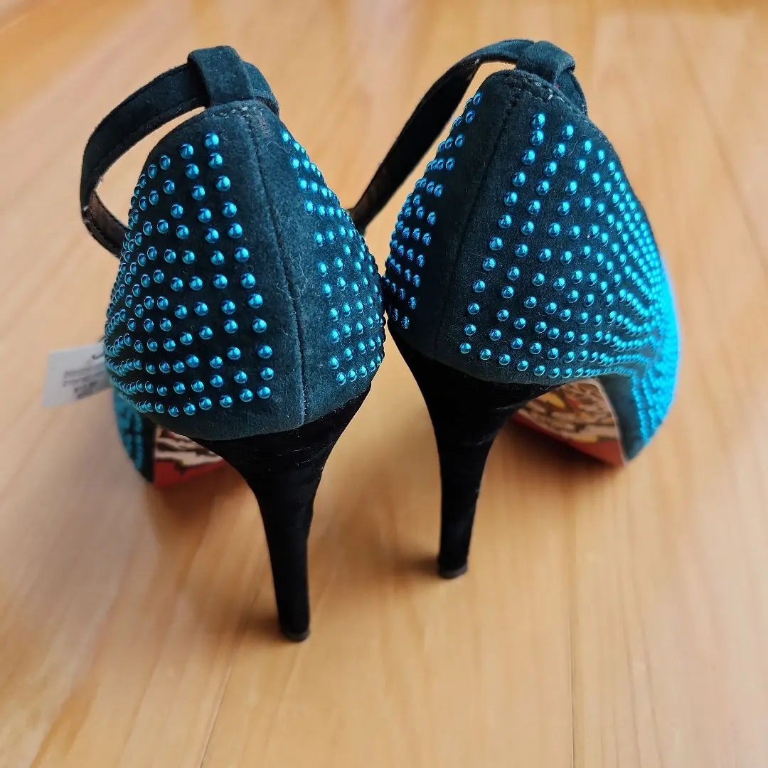 Caristoga turquoise high heels 35.5