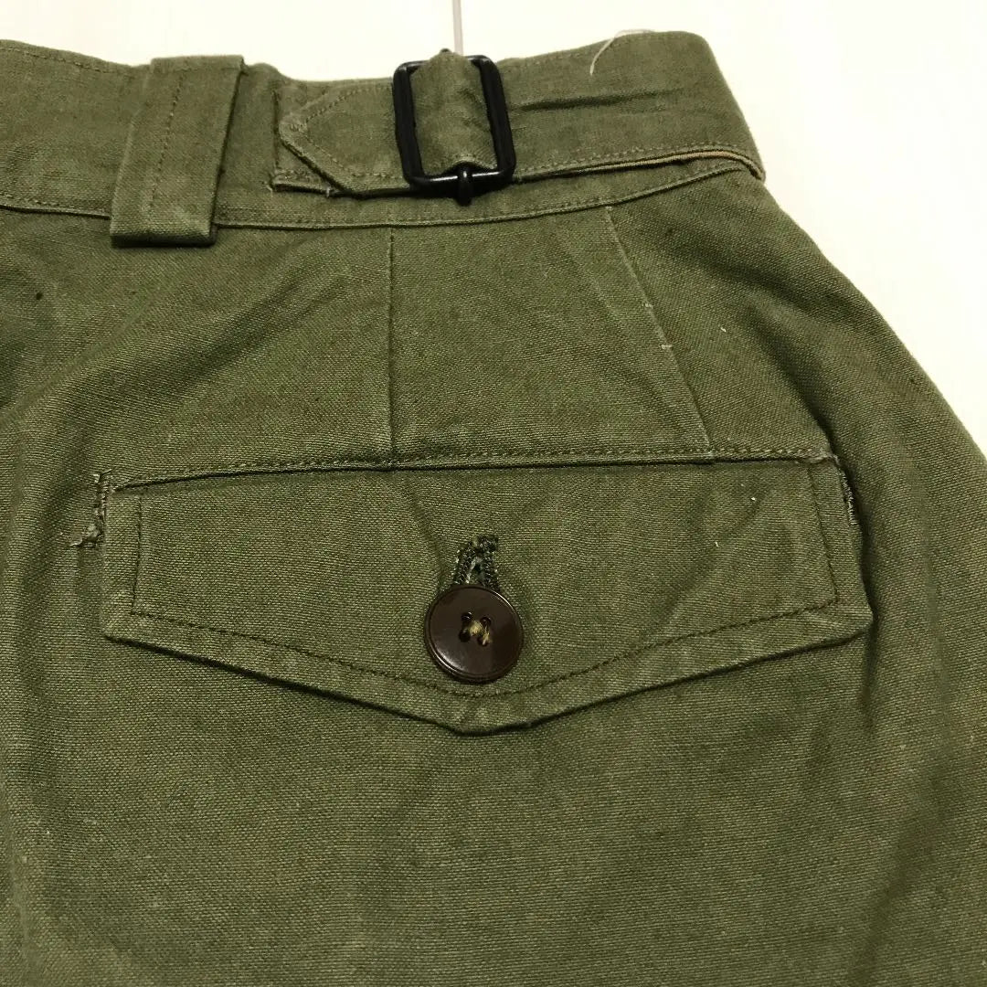 50's vintage vintage clothing! French military real rare women's military trousers