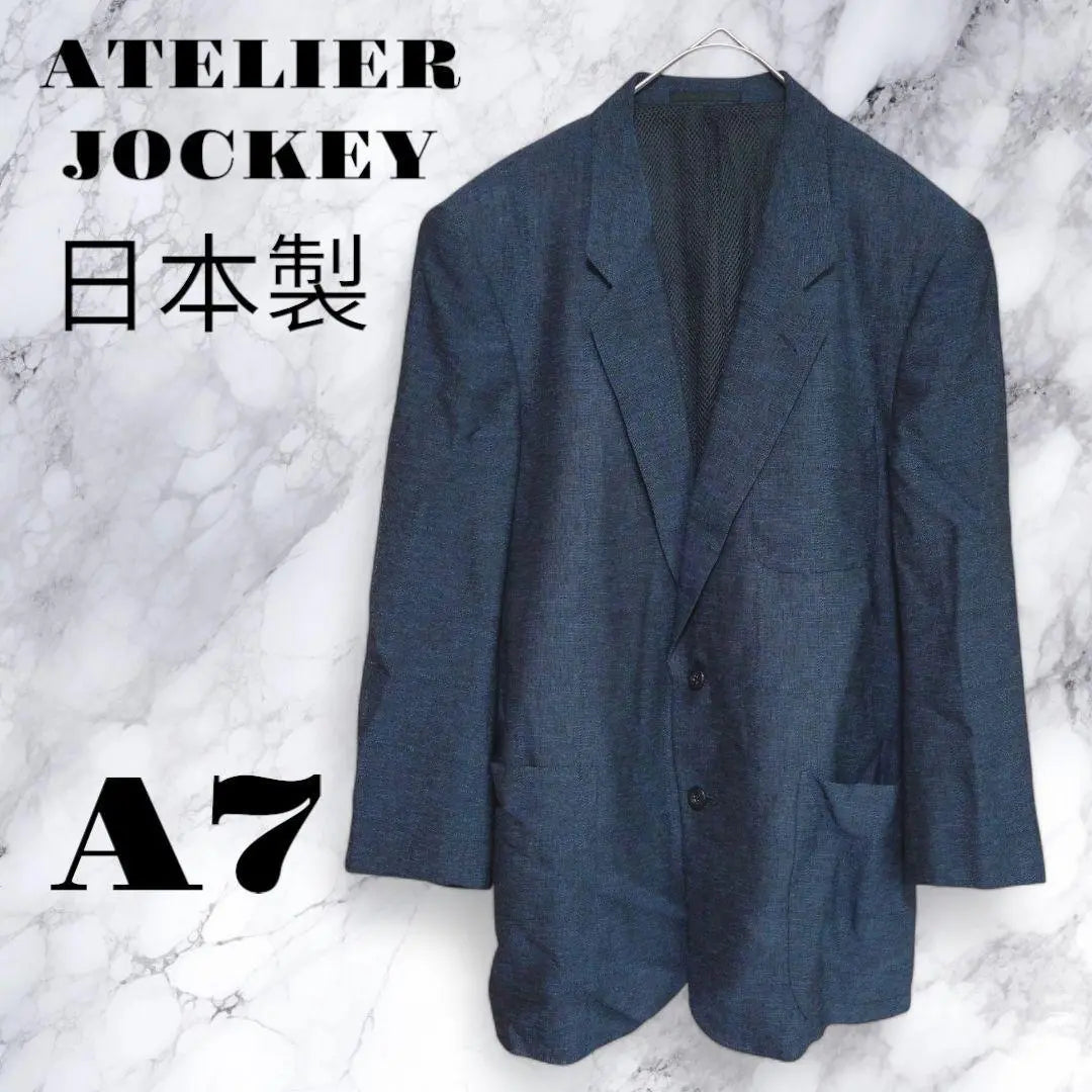 A1339 Chaqueta a medida ATELIER JOCKEY Hecha en Japón | a1339 ATELIER JOCKEY テーラードジャケット 日本製 ブルー