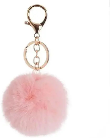 ❤️Fluffy [Fur Charm Pink] Keychain Bag Charm Cute