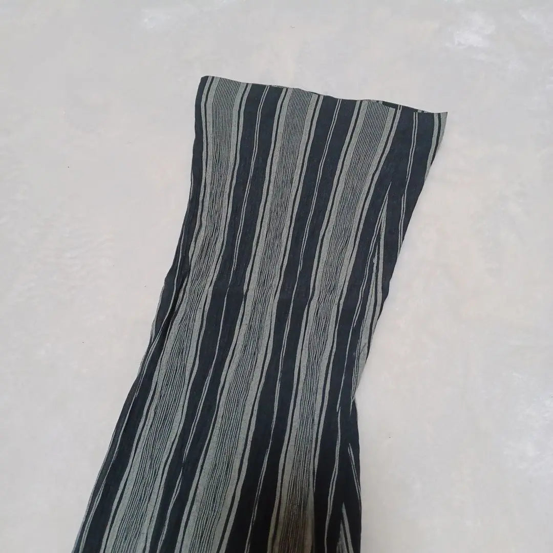 ∮/Anti -second -handwear/fragrance pants/M/stripes/black & gray/boot cuts