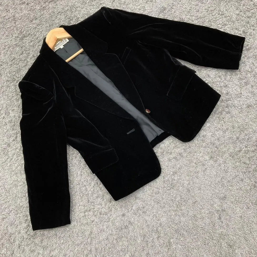 ★ EMMA ★ Jacket ★ Black ★ No. 9 ★ Capra 100 % ★ Ladies (M) | ★emma★ジャケット★ブラック★9号★キャプラ100％★レディース（M）