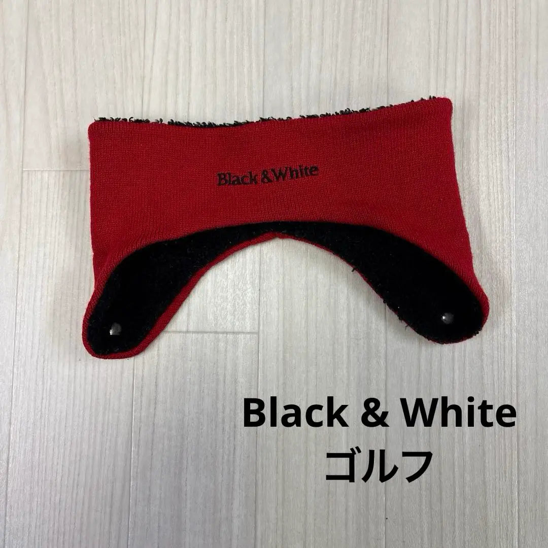 Black & White Hairband Hat Boa Red/Black Coldproof