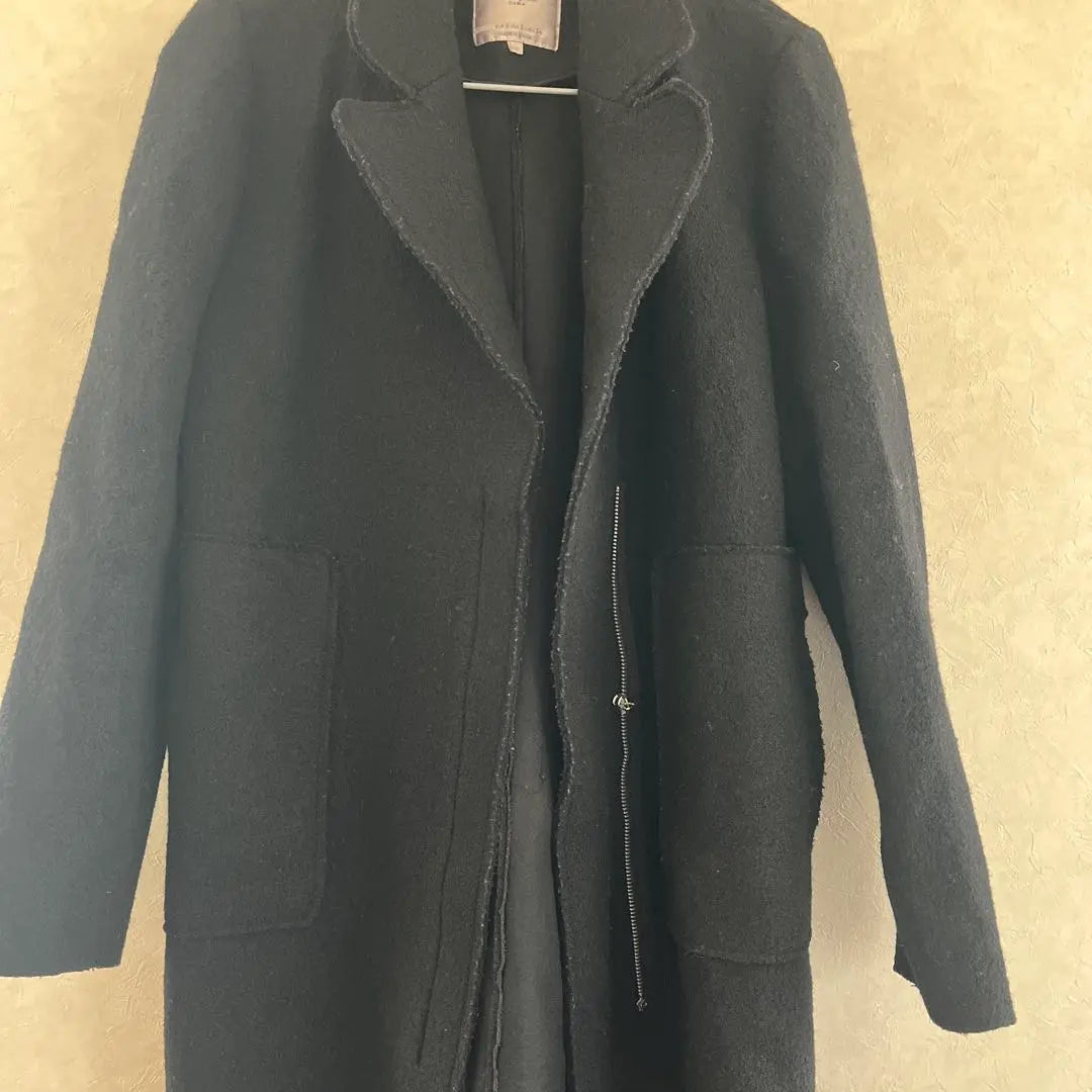 ⭐️ZARA ⭐️TRAFALUC ⭐️Wool Mixed ⭐️Black Long Coat ⭐️