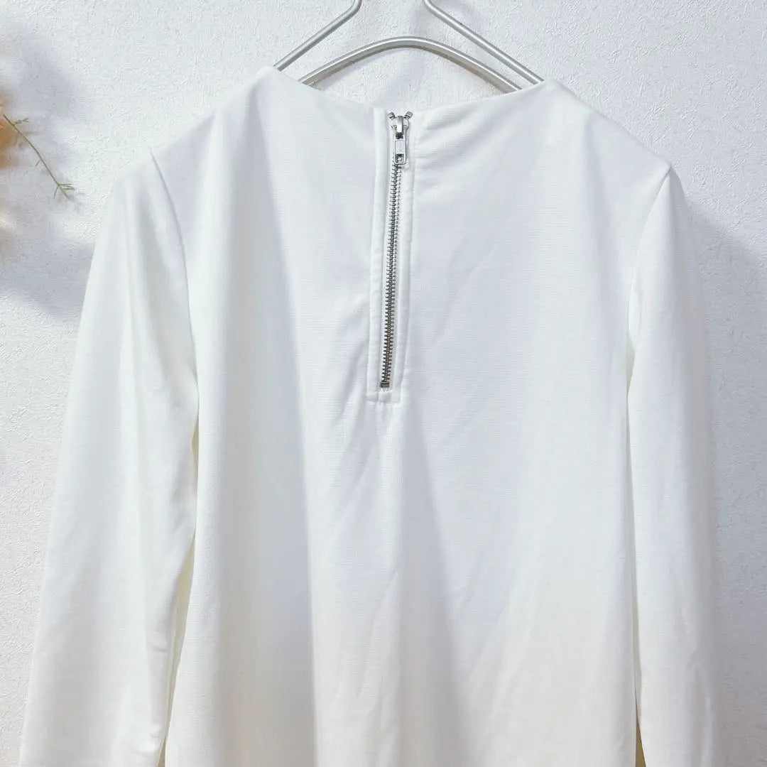 [c1825] GU Women's Tunic Long Sleeve Back Zipper | 【c1825】GU ジーユー　レディース　チュニック　長袖　バックファスナー