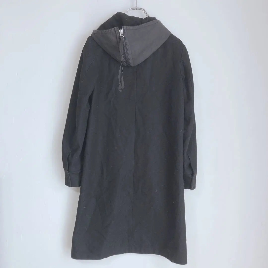 MM 6 Maison Margiela Outerwear Coat Long Coat Hood Black 42