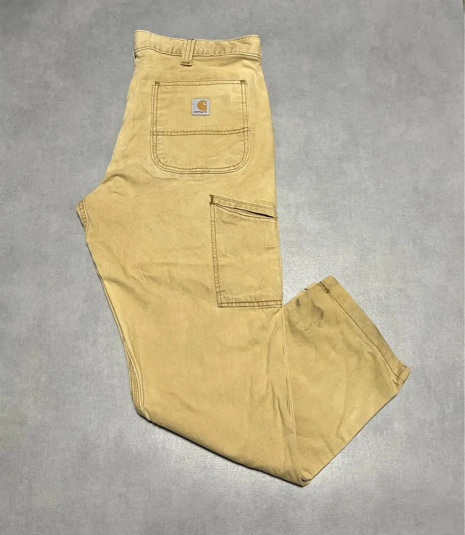 Carhartt Double Knee Work Pants 36 x 30 Beige