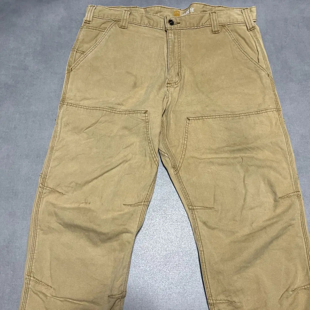 Carhartt Double Knee Work Pants 36 x 30 Beige