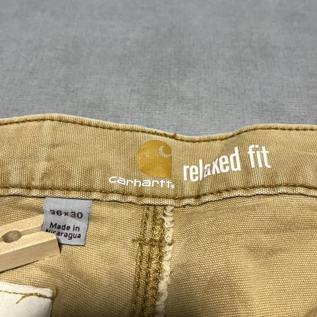 Carhartt Double Knee Work Pants 36 x 30 Beige