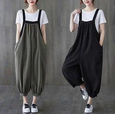 Large size women's overalls pants overalls