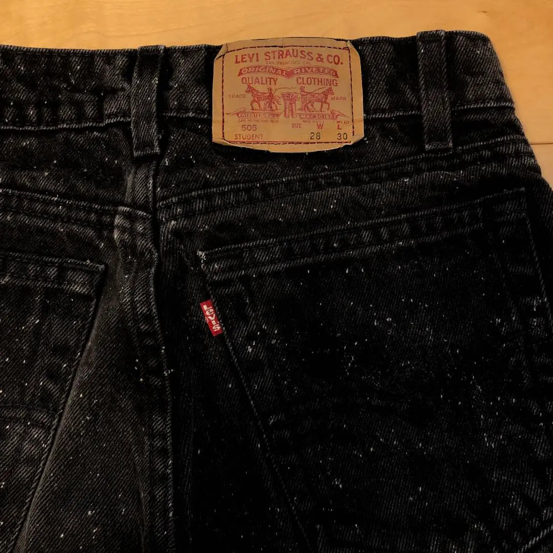 90s Vintage Levi's 505 Galactic Wash Black