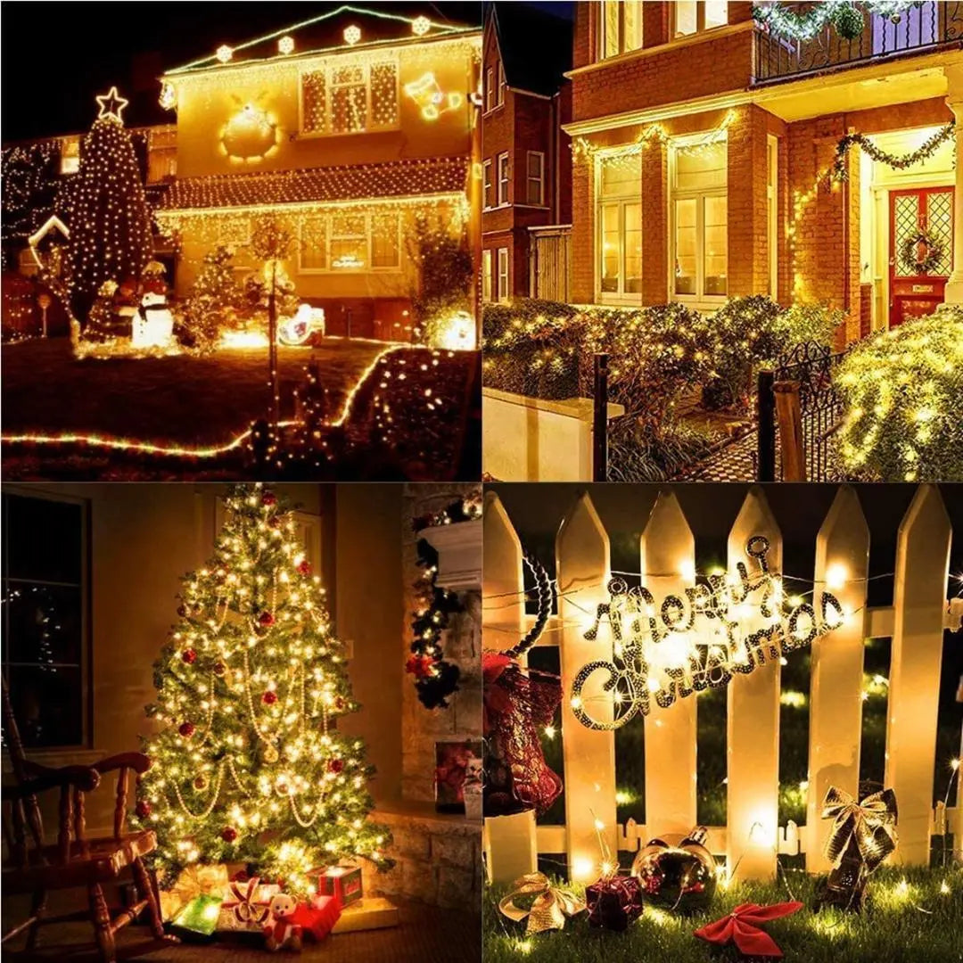 ★Popular & Special Price★Illumination Wire Light 200 bulbs 20m Warm color