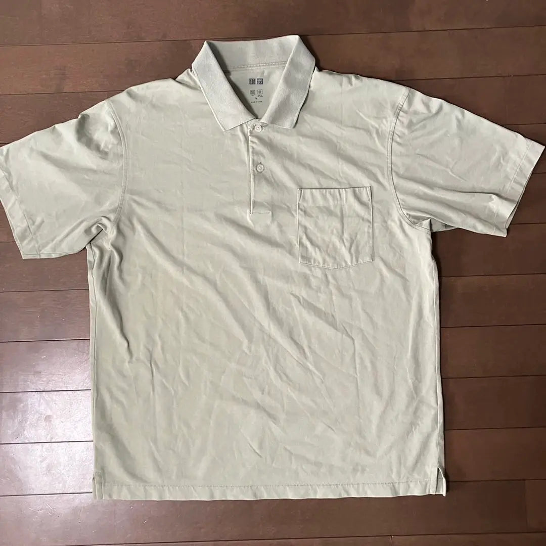 UNIQLO UNIQLO Polo para hombre Airism de manga corta verde claro M