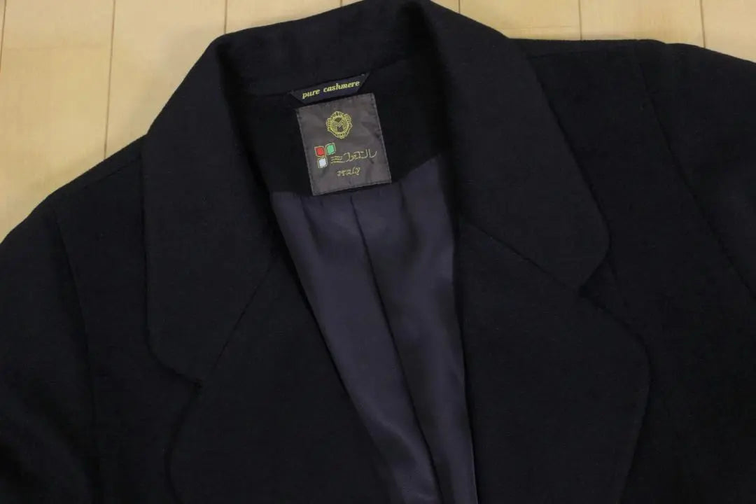 L37 [Like new] Cashmere coat 36 Women's S Black M 100% cashmere