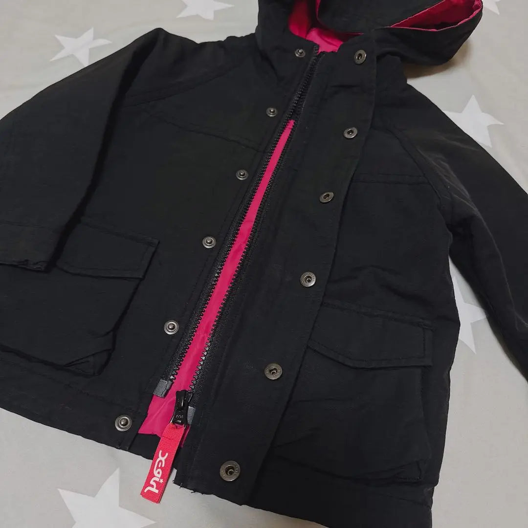 X Girl Stage Jumper 90 Outer Black Windbreaker