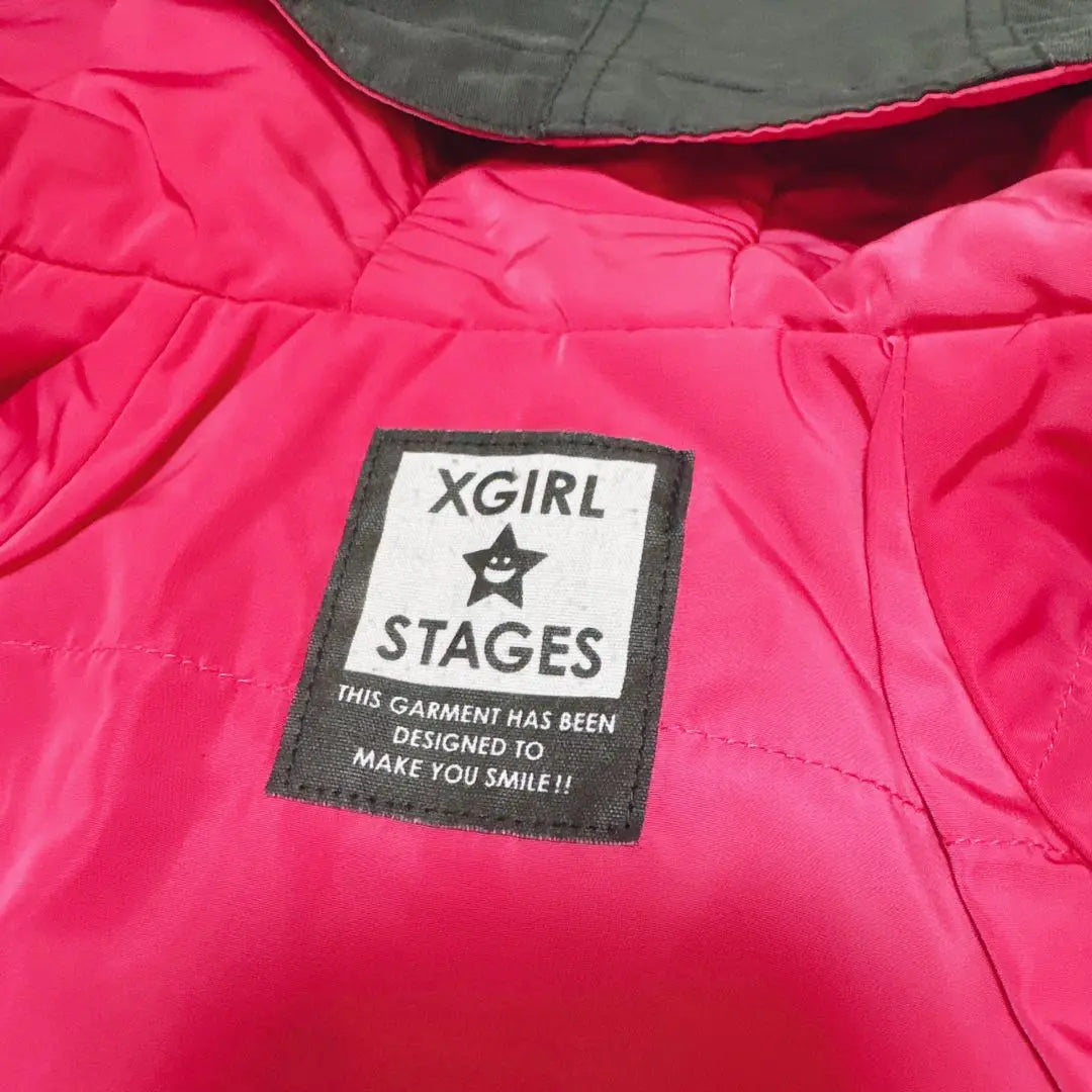 Cortavientos exterior negro X Girl Stage Jumper 90