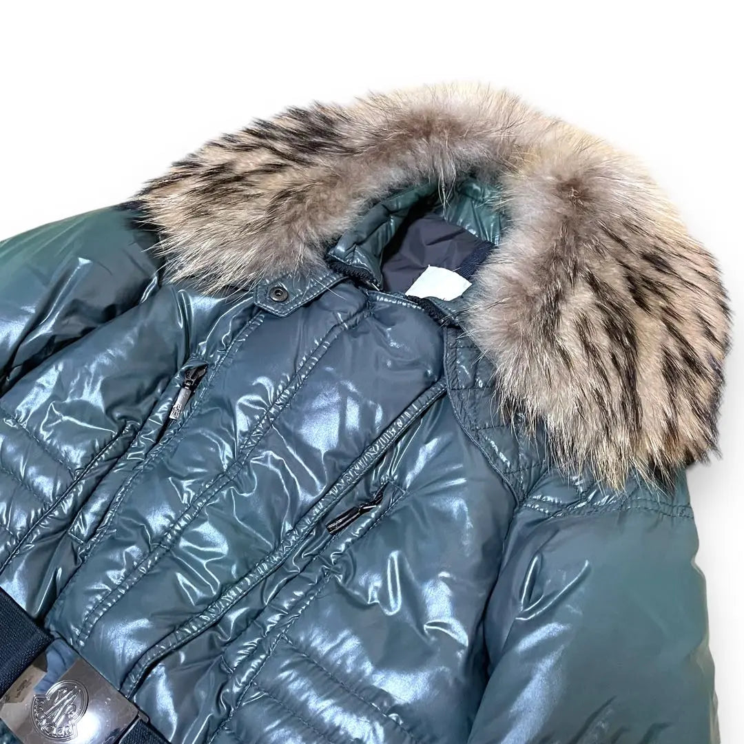 Superb condition Moncler Maiyor Down coat Tamazu color 0 Raccoon fur