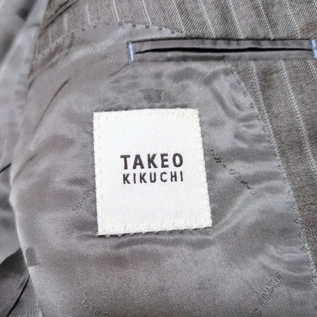 ■Extremely beautiful condition■Takeo Kikuchi suit set up Domel fabric gray