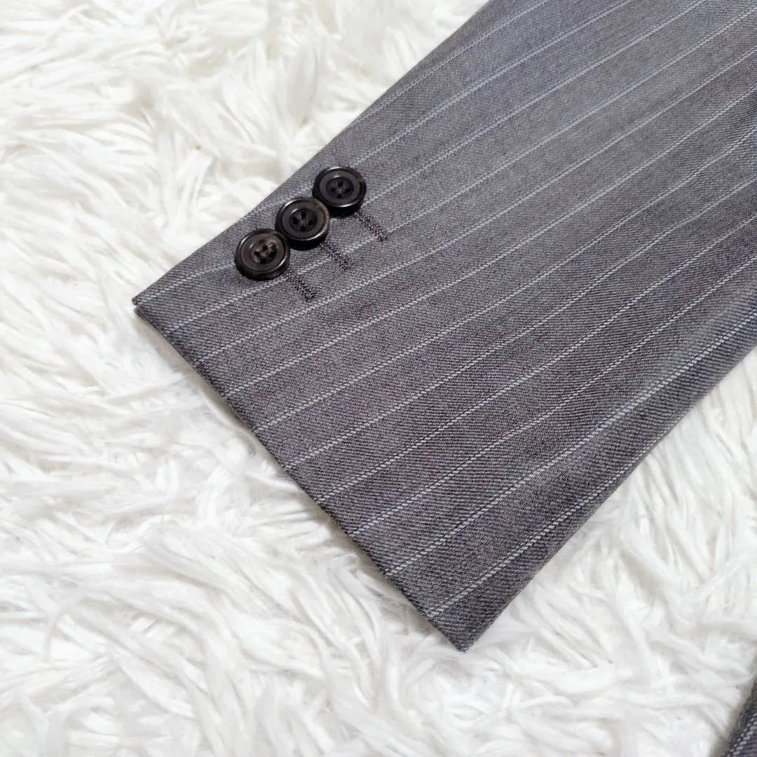 ■Extremely beautiful condition■Takeo Kikuchi suit set up Domel fabric gray