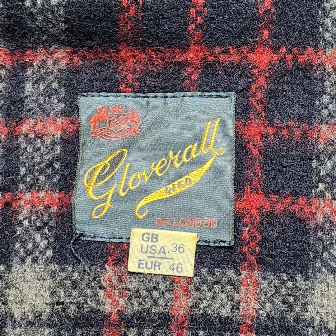 Glover All Duffel Coat US36 S Navy Lining Check | グローバーオール ダッフルコート US36 S ネイビー 裏地チェック