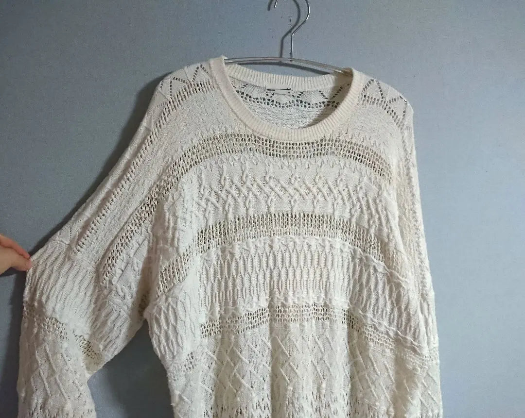 LAD MUSICIAN Crewneck Spring Knit Ivory