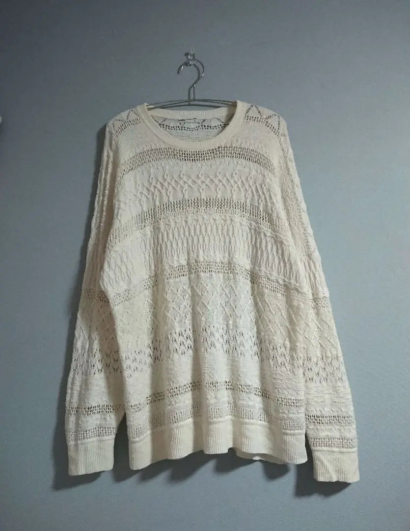 LAD MUSICIAN Crewneck Spring Knit Ivory