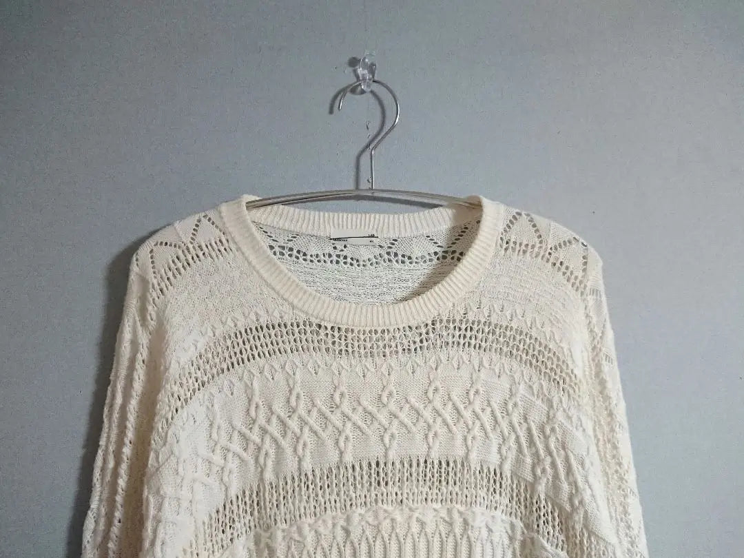 LAD MUSICIAN Crewneck Spring Knit Ivory