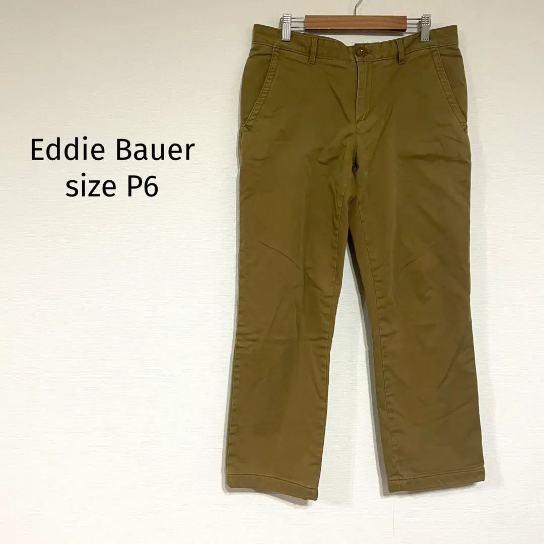 Eddie Bauer Chinos Thick Brown P6 Office Casual Check