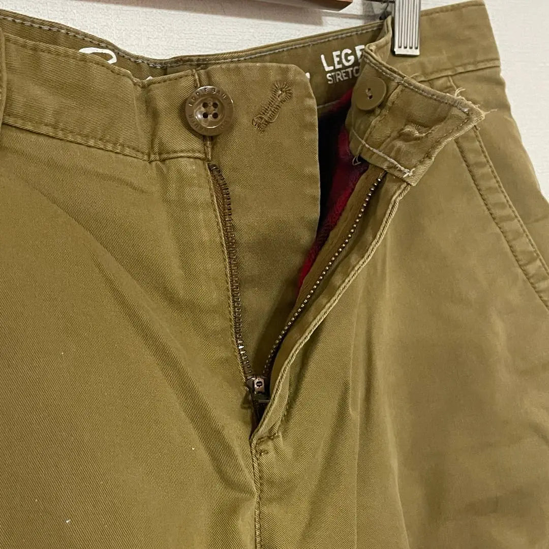 Eddie Bauer Chinos Thick Brown P6 Office Casual Check