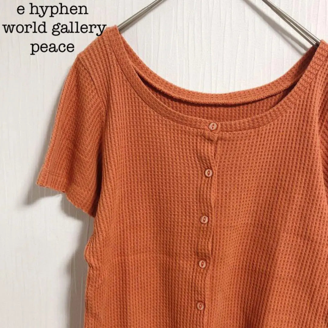 E-Hyphen World Gallery Piece Waffle Fabric Tops Terracotta