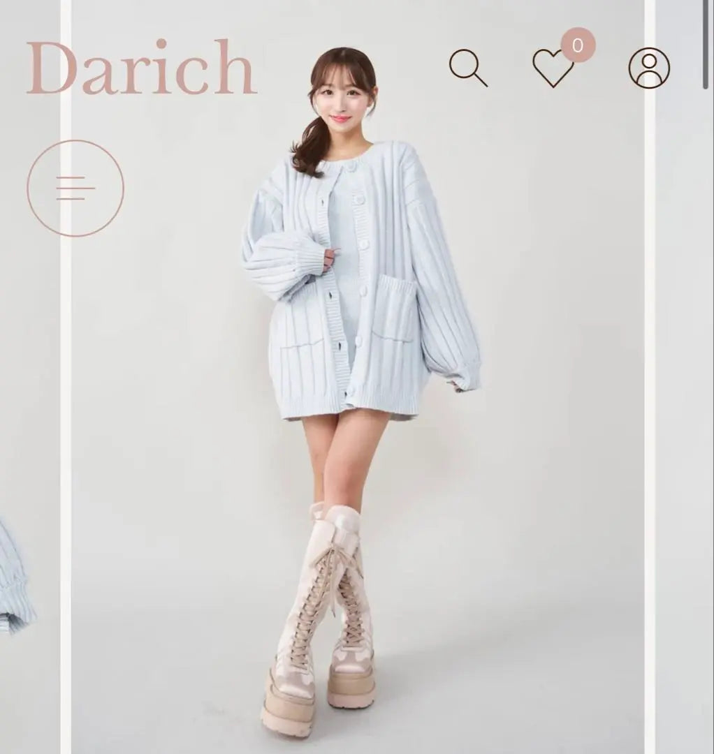 Darich sherbet ensemble knit mini dress