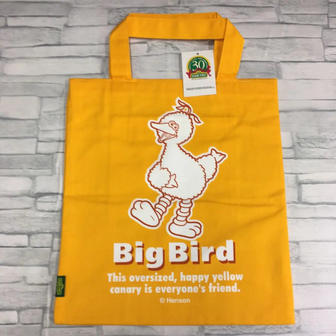 Bolso ecológico Big Bird de Barrio Sésamo A1817, producto del 30.º aniversario