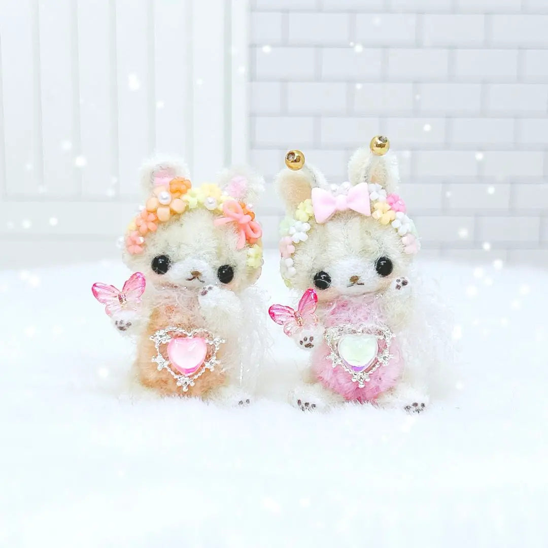 [No12] Floral rabbit mall art doll