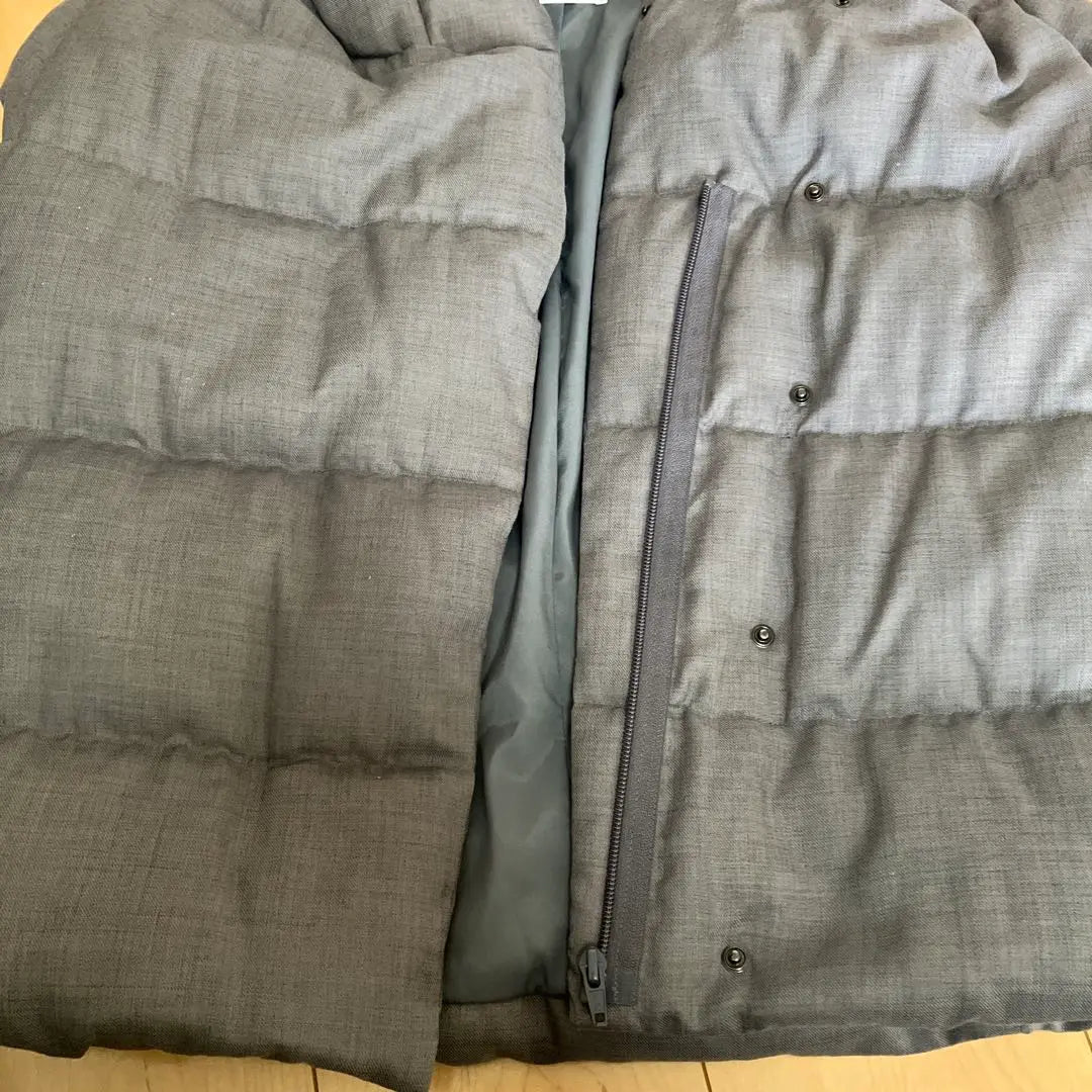 PLST Hooded gray down jacket L size