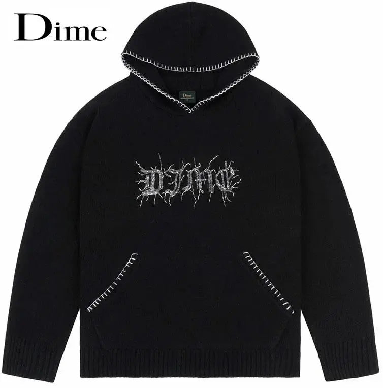 ○★New and unused Dime Knit Parka L Black