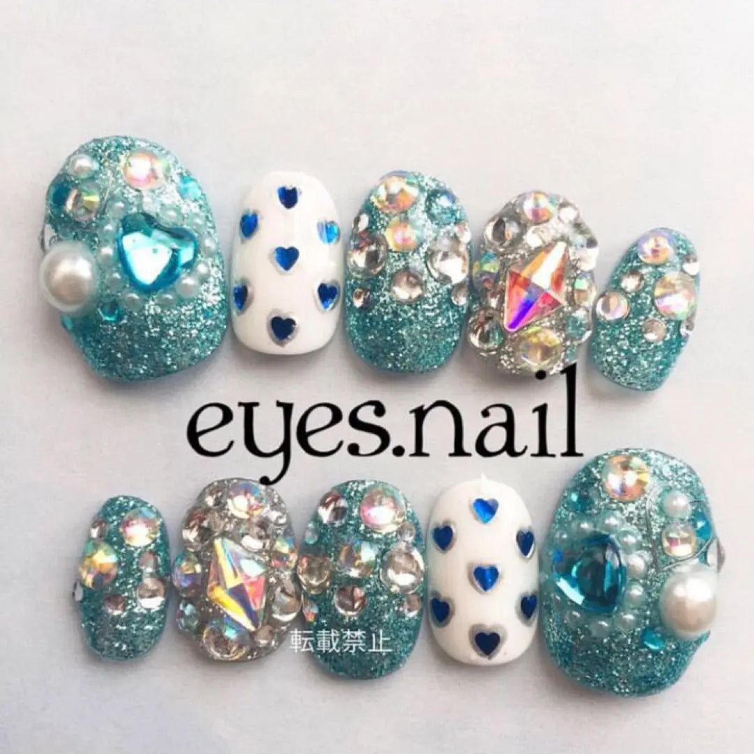 Nail chip order, favorite color, flashy nails, full custom nail chips | ネイルチップオーダー 推し活 推しカラー 派手ネイル フルオーダーネイルチップ