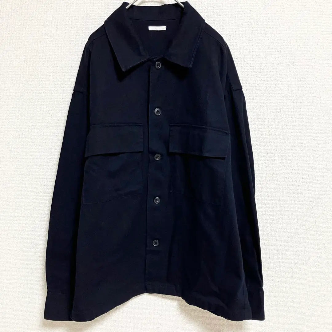 《GU》 Geu shirt and slightly thick casual cotton 100 % plain