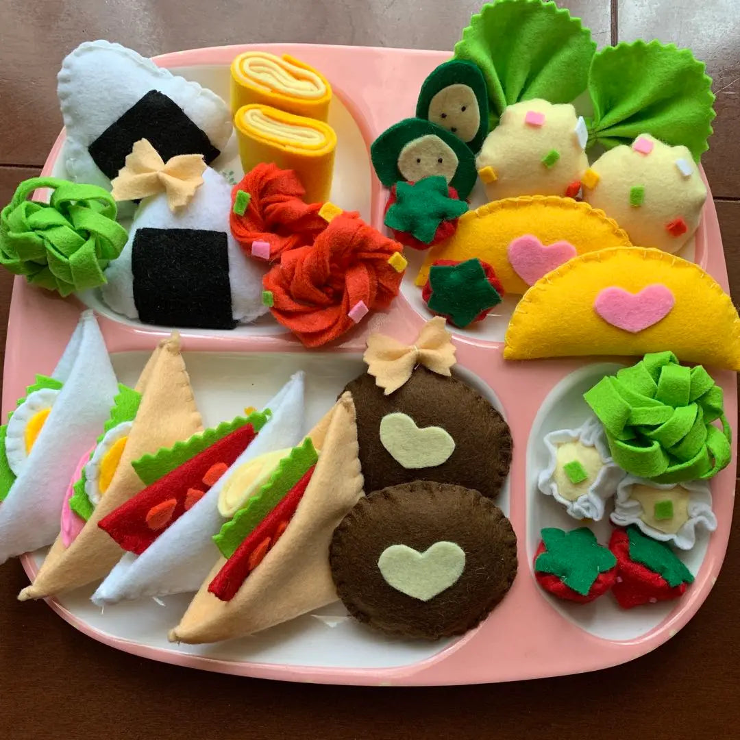 Time sale★Felt play★Fun lunch set handmade