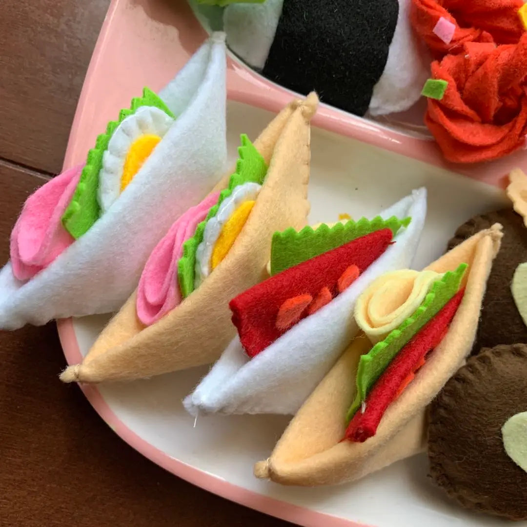 Time sale★Felt play★Fun lunch set handmade