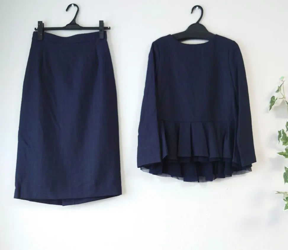 ★Rire fete set-up skirt suit navy graduation ceremony entrance ceremony Yamadaya