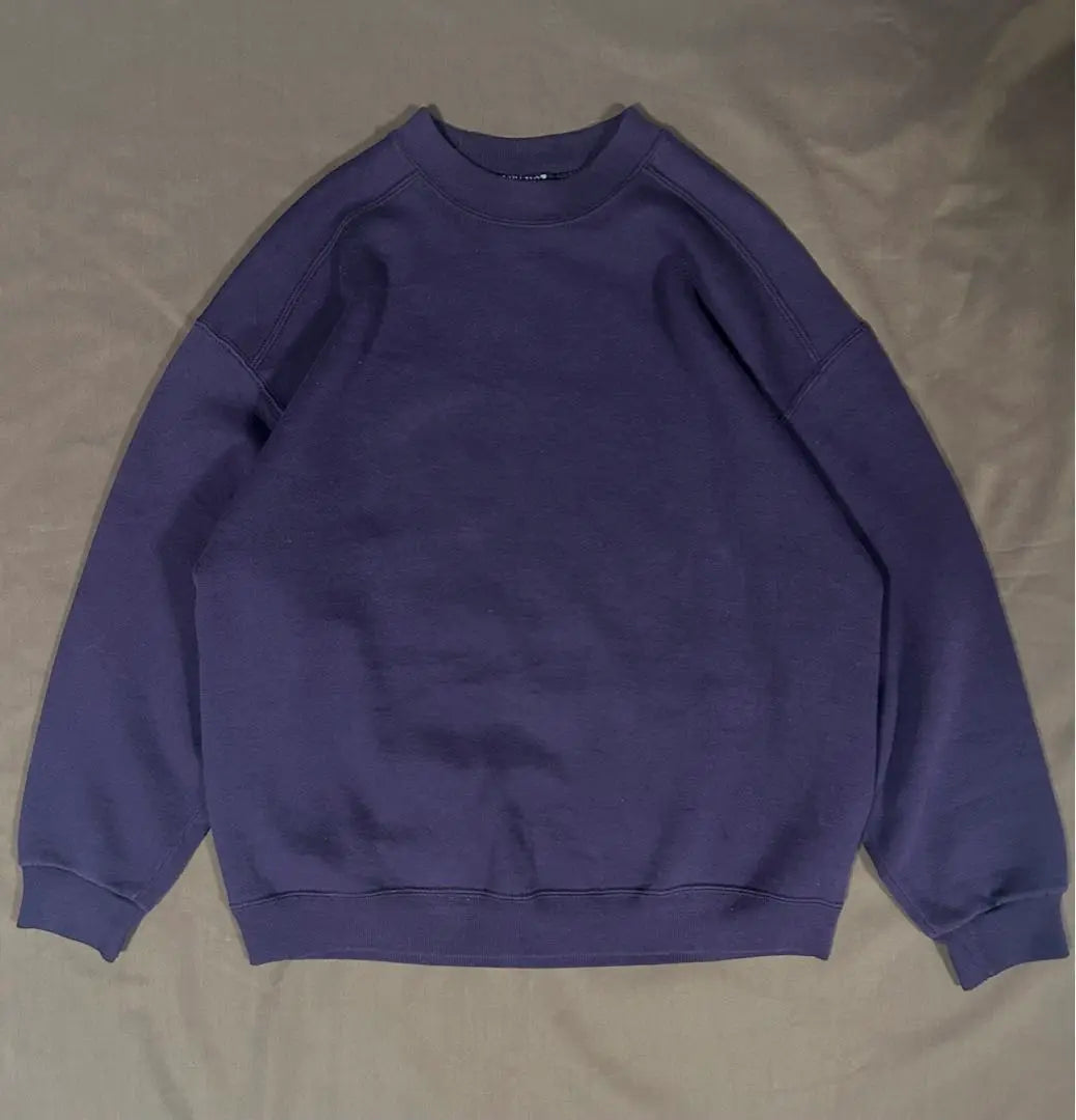 Final discount 90s USA made vintage plain sweatshirt purple M