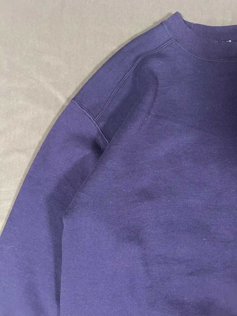 Final discount 90s USA made vintage plain sweatshirt purple M