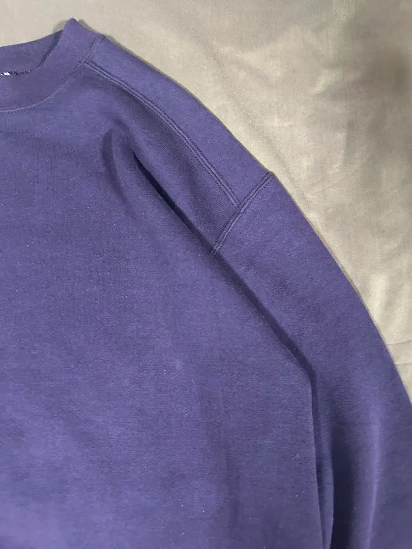 Final discount 90s USA made vintage plain sweatshirt purple M