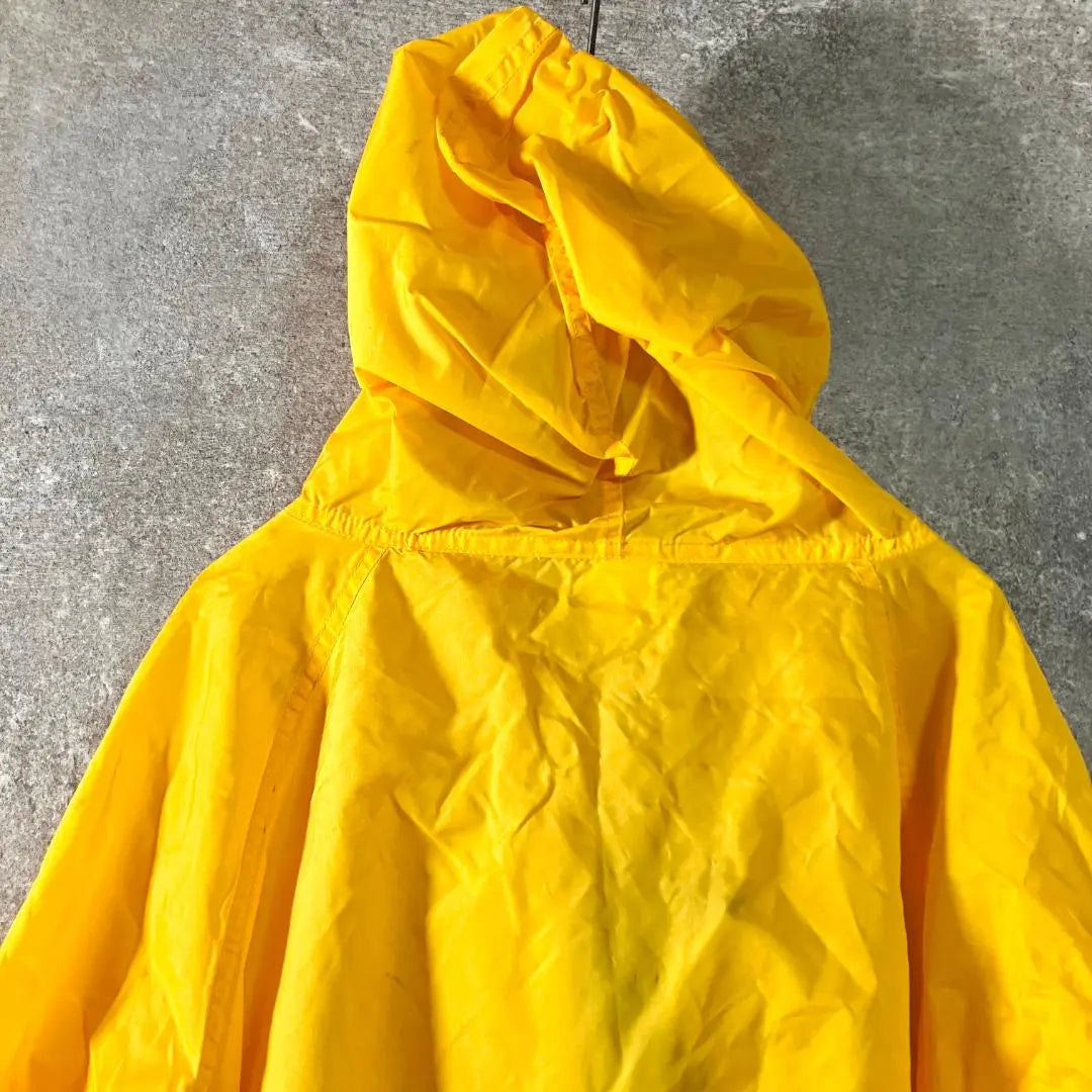 Rainwear Anorak USA made Orange Hoodie Waterproof Outdoor